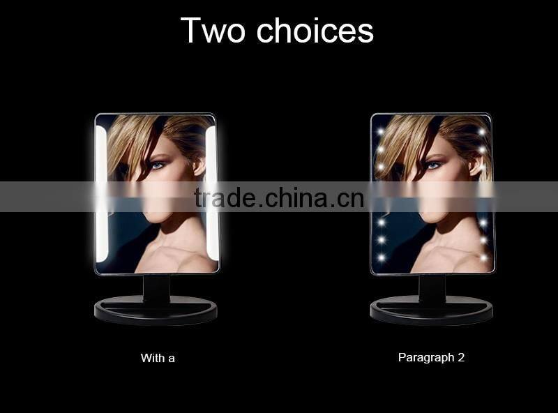 Best selling desktop make up mirror 16 lights beauty led mirror