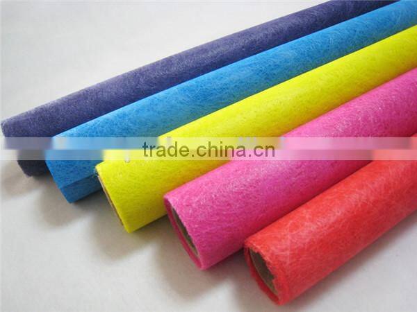Golden Long fiber non woven fabric for flower arrangement