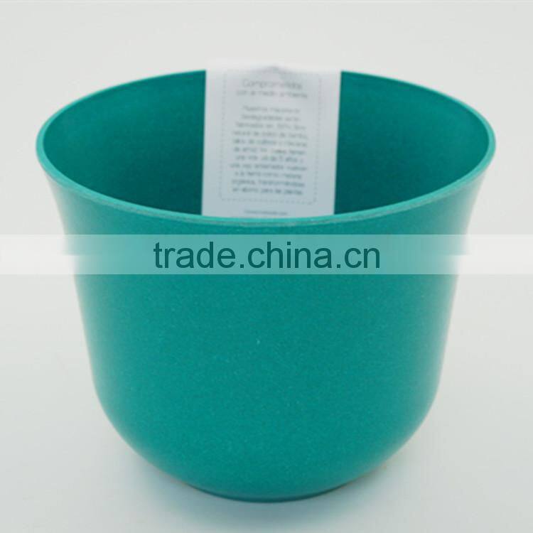 Biodegradable bamboo fiber flower pot