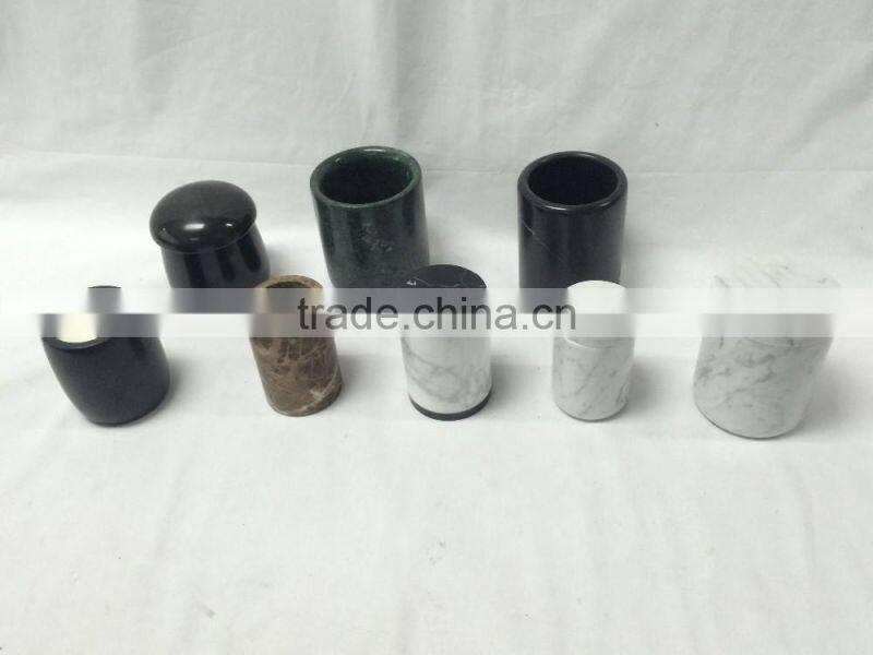 Marble home decor bathroom accessories sets designed from factory wholesale