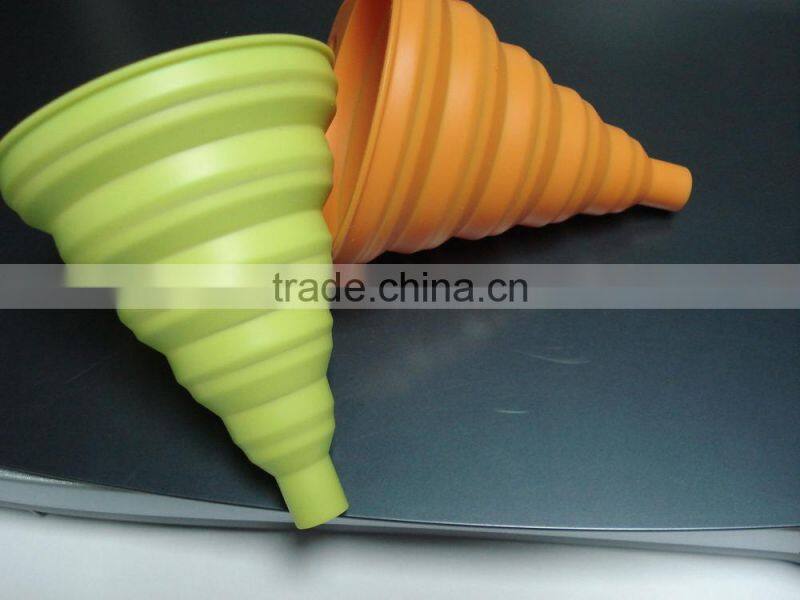 FDA food grade standard silicone material collapsible funnel