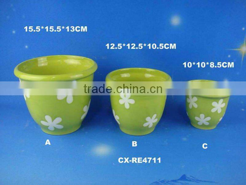 Decorative funny ceramic unique flower planter -ceramic flower pot