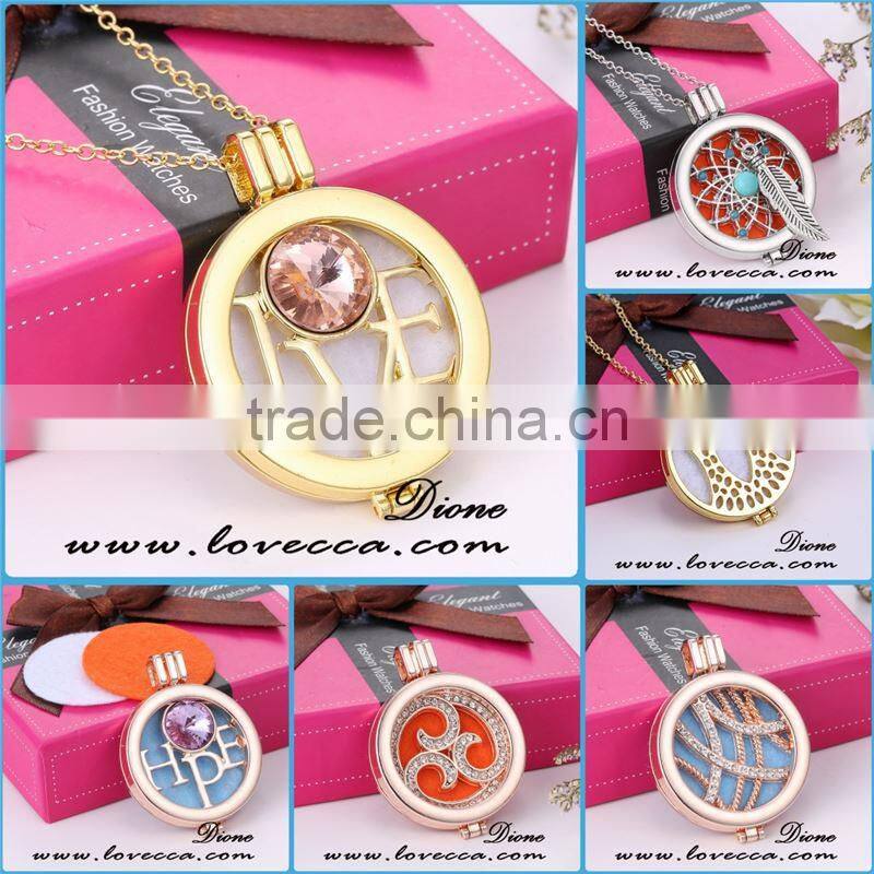 In Stock Hot Sale Fashion Diffuser Locket Perfume Locket Necklace