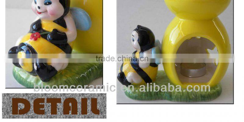 Bee design ceramic oil burner