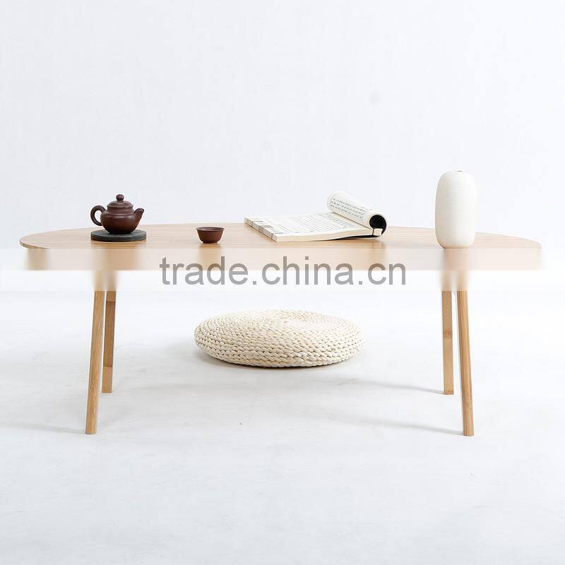 Environmental natural bamboo foldable table for tea or coffee
