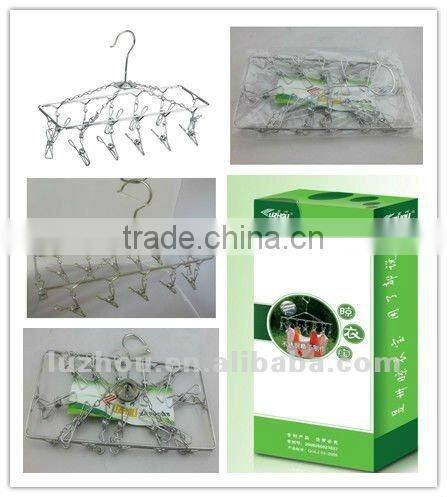 stainless steel clothes hanger set high quality