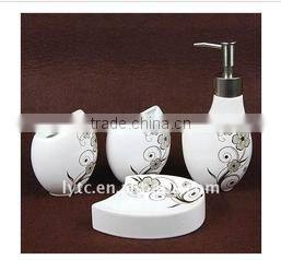 square ceramic bathroom set
