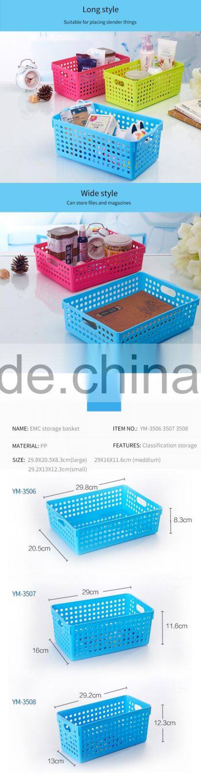 Plastic Storage Baskets and Drainer Organizer,Food Storage Basket,Classic Multiuse Basket