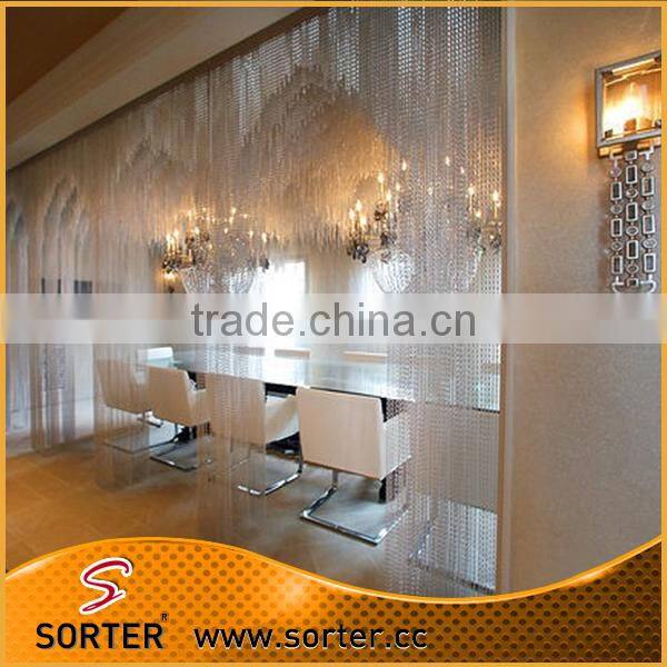aluminum metal chain fly screen for door window curtains