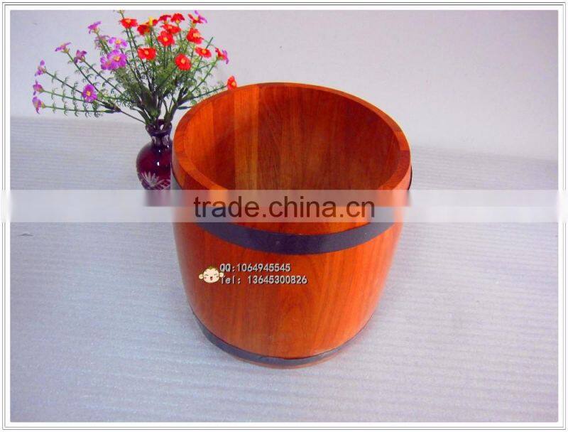 natural colour wooden coffee whisky wine barrel,bucket cask packing wit lid can print LOGO