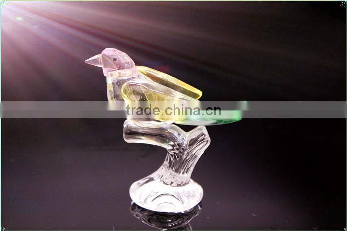 Colorful crystal bird model gift glass anniversary gift/crystal giveaway gift