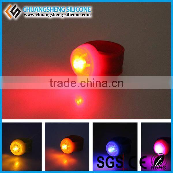 Light Up Slap Silicone Bracelet,High Quality Led Silicone Slap Bracelet,flashing silicone bracelet