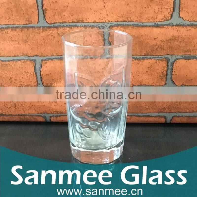 Wholesale Grape Pattern Glass Drinking Cups