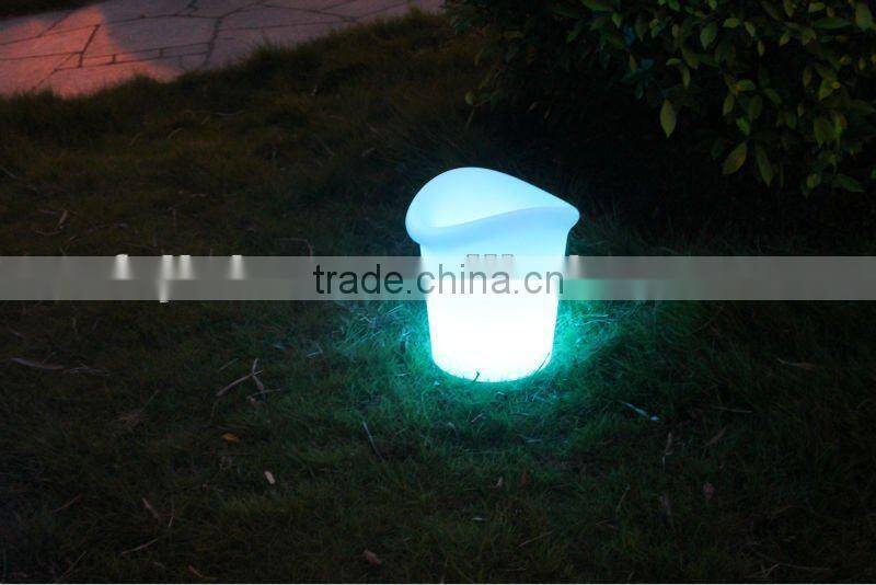 LED plastic flashing wine bucket/lighting ice bucket