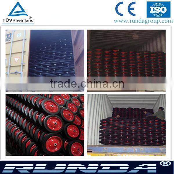 China Qingdao factory 16*4.00-8 inch pneumatic rubber wheel