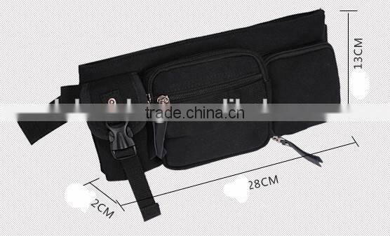 Running waist bag with water bottle holder