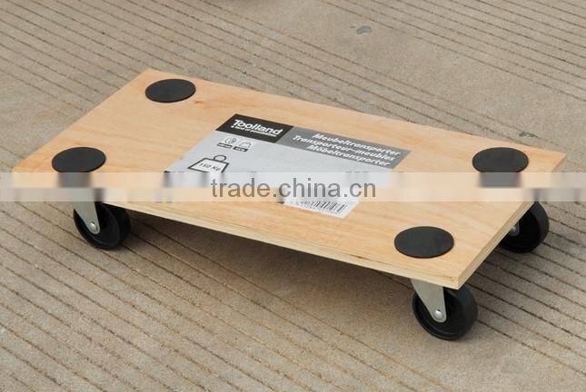 wooden flower moving dolly wood pallet cart