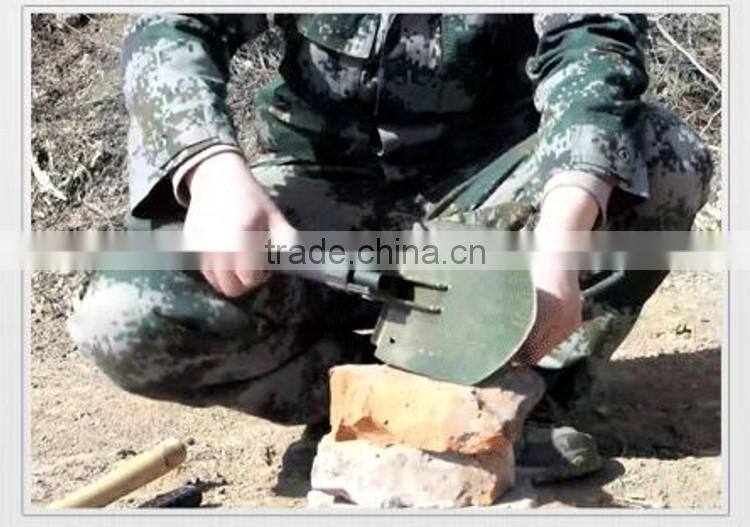 5 in 1 multifunction military weapons tactical survival stainless steel folding shovel/spade