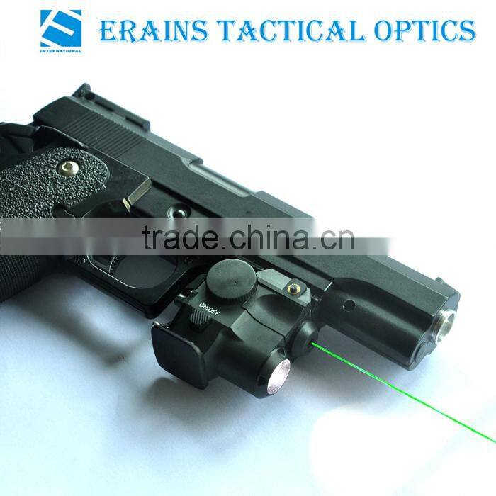 Super compact tactical subzero working green laser sight with 180 lumens CREE Q5 led laser flashlight
