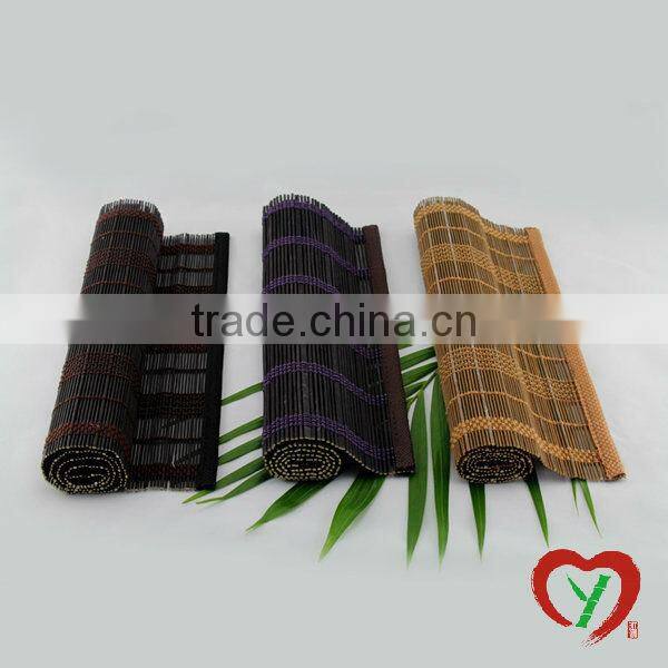 natural woven white bamboo sushi making mat