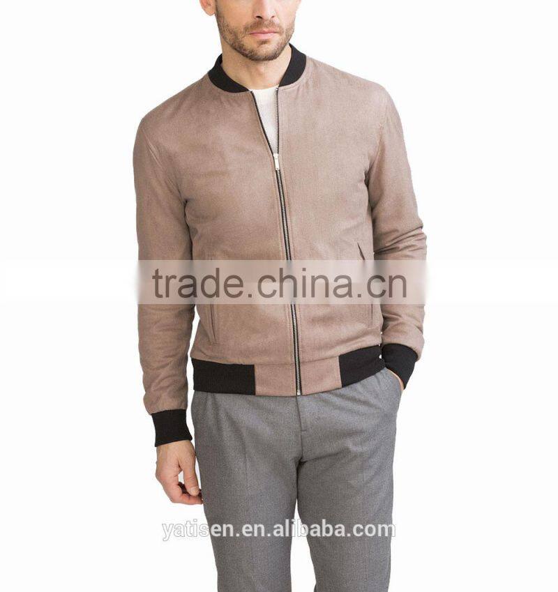 fashionable handsome men coats & jackets hot sale powerful high quality custom made fashion jackets with round neck