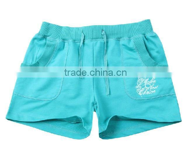 knitting pants made in china, china supplier high quality printing SHORTS for women