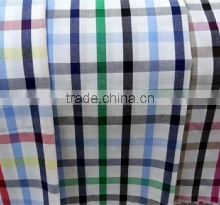 100 cotton yarn dyed woven fabric China supplier low price