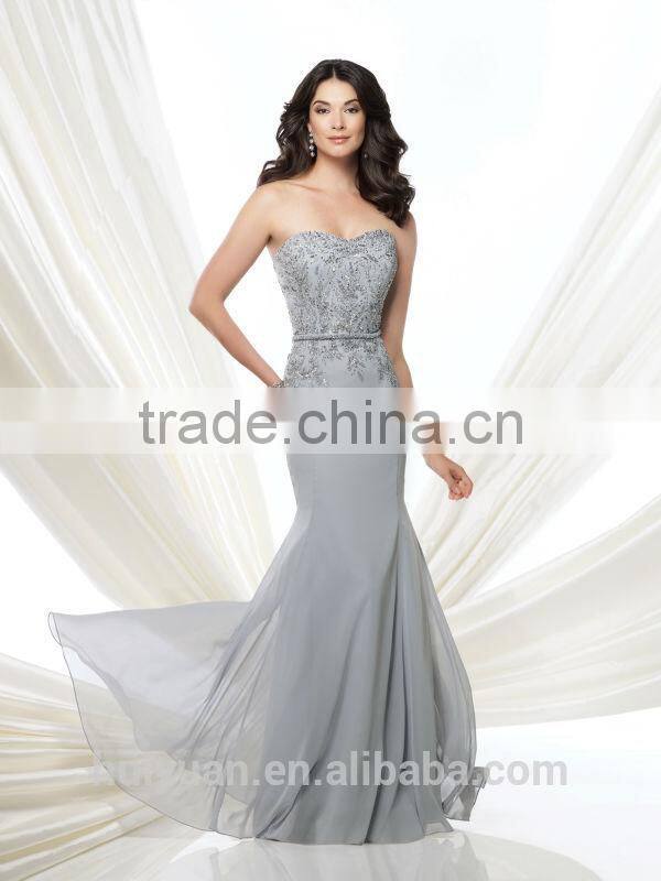 new style plain chiffon long mermaid sexy backless prom dress