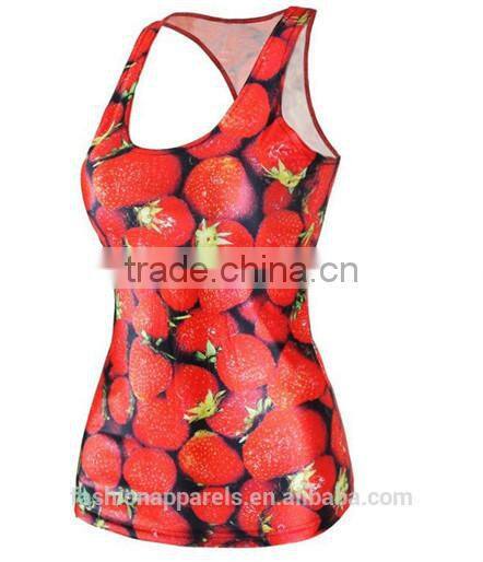 Digital Print Tank Graphic Vest Top Blouse Gothic Punk t-Shirt Clubwear