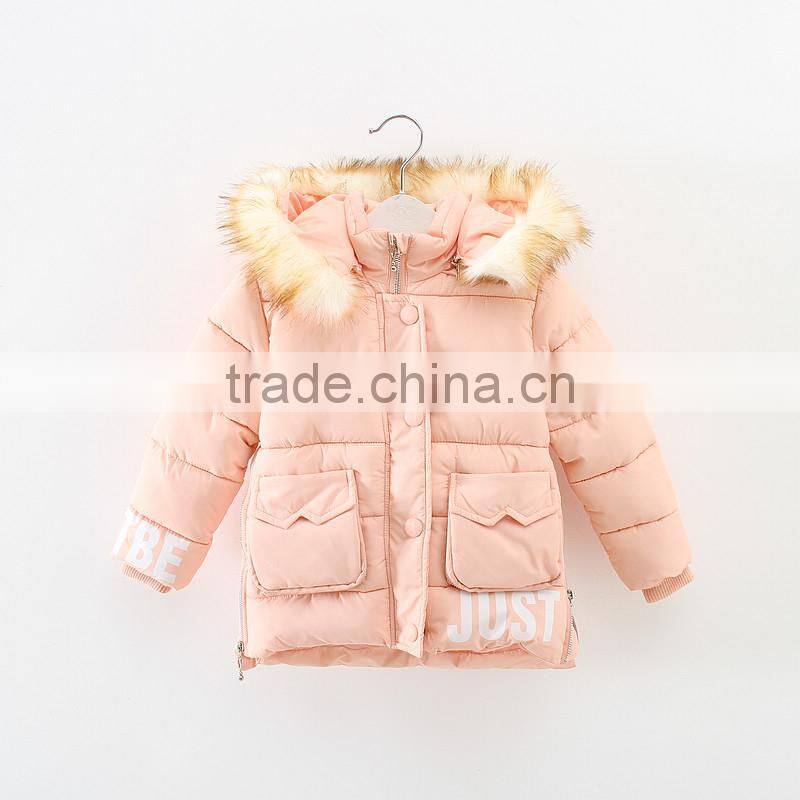 lastest dress design wholesale warm winter clothing girls hooded coat ,hood girls winter coat