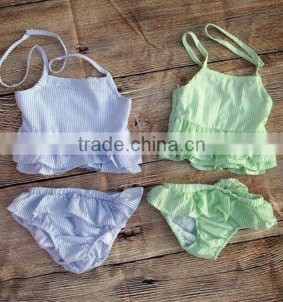 Girl child swimsuit kid seersucker swimsuit kids swimwear for girls