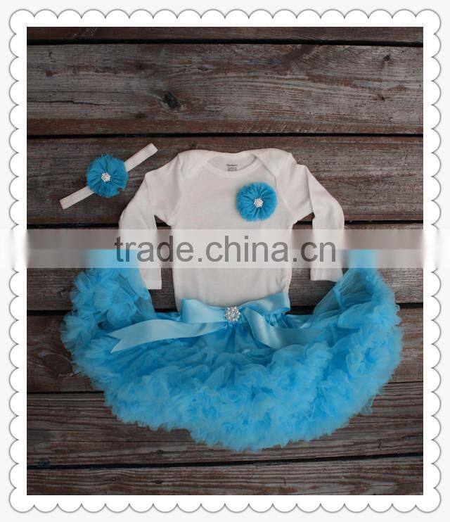 Baby Summer Suit Sets Top Shirts+kids Fluffy Skirts Children Clothing Set