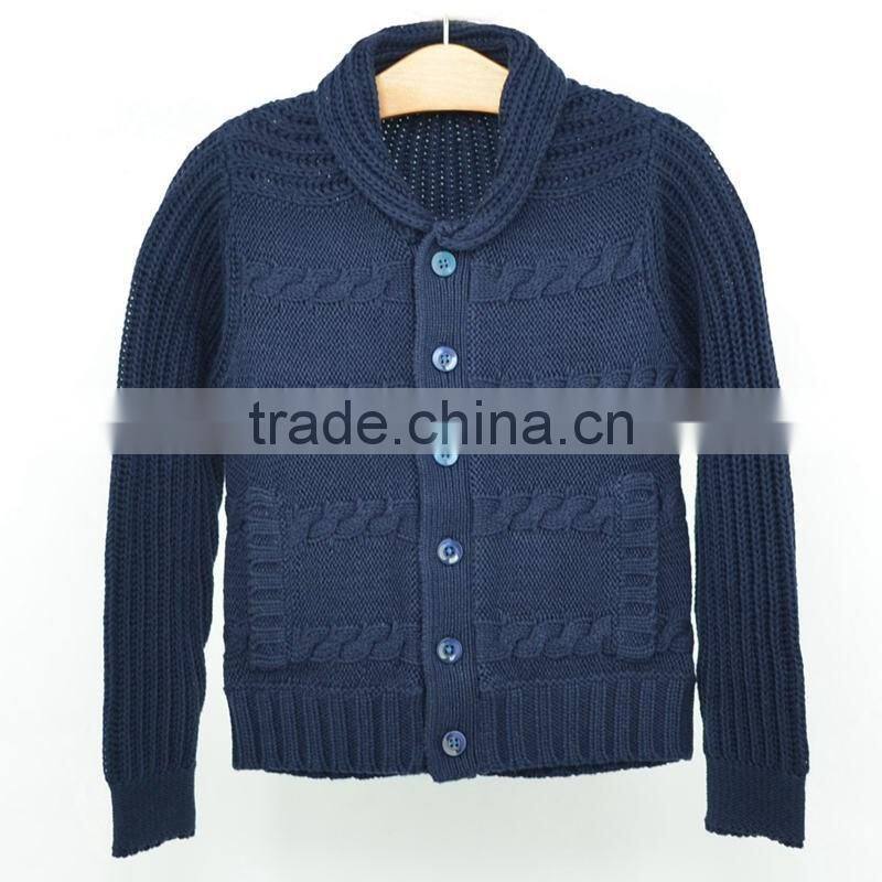 School Uniform Boys Cardigan Kids Winter Sweater