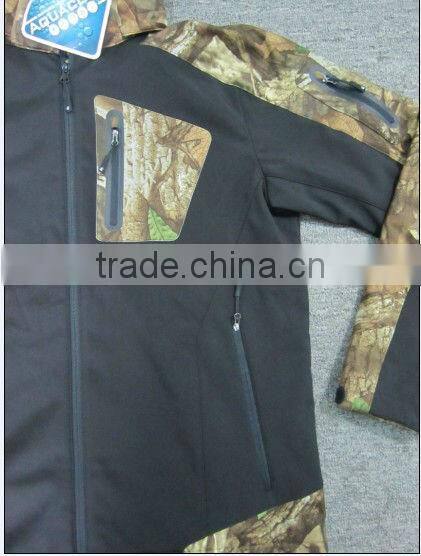 2013 OEM Hoody High Quality Camo Men's Outdoor Jacket, Camo Waterproof Hunting Jacket, Softshell Jacket
