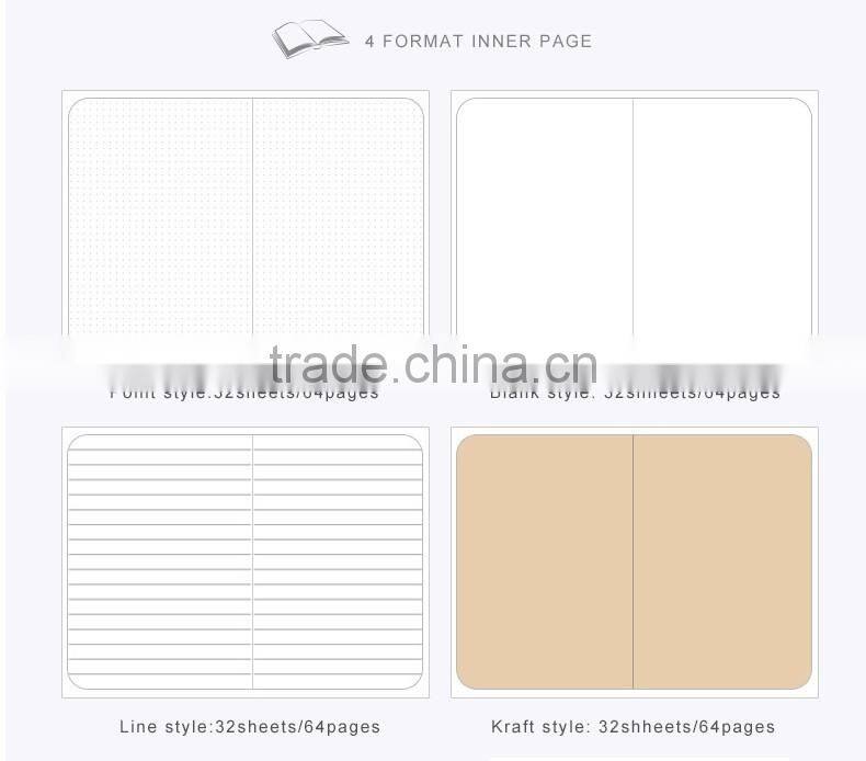 A6 hardcover planner custom section sewing flexible back diary notebook /sketch notepad /memo pad