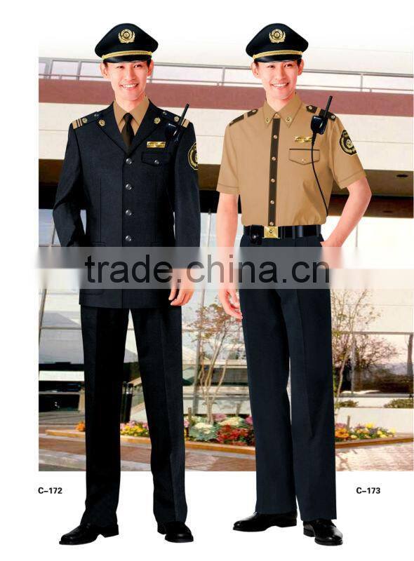 Professionally customize design security guard uniform from Shanghai Shoujia Fashion Co., Ltd