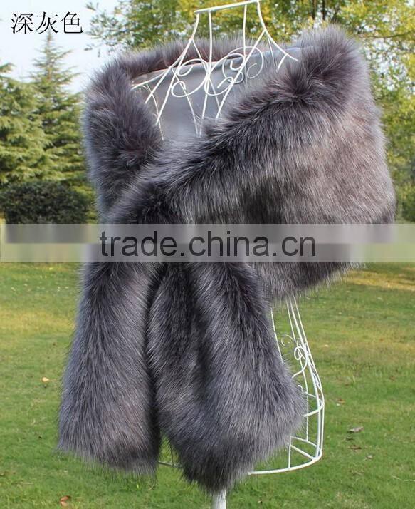 European fur overcoat woolen cloth shawl for women