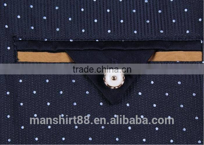 Decent fashion long sleeve contrast color custom slim fit shirt