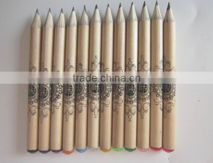 3.5''HB natural pencils wih diamond in paper tube