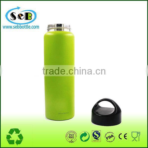 750ml Double Wall Vacuum Insulated Stainless Steel Leak Proof Sports Water Bottle Green