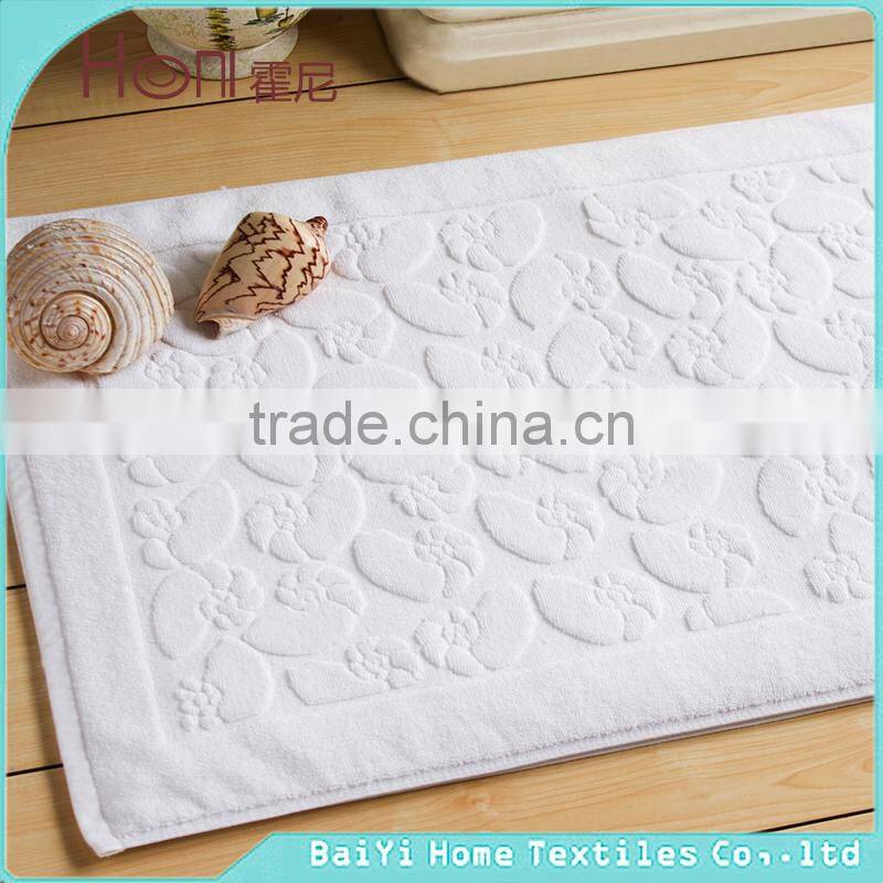 100% cotton plain dyed luxury good quality bath mat