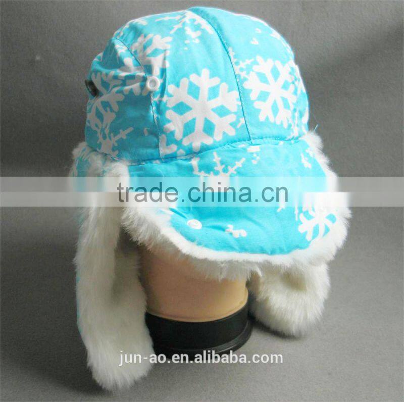 faux fur winter trapper hat