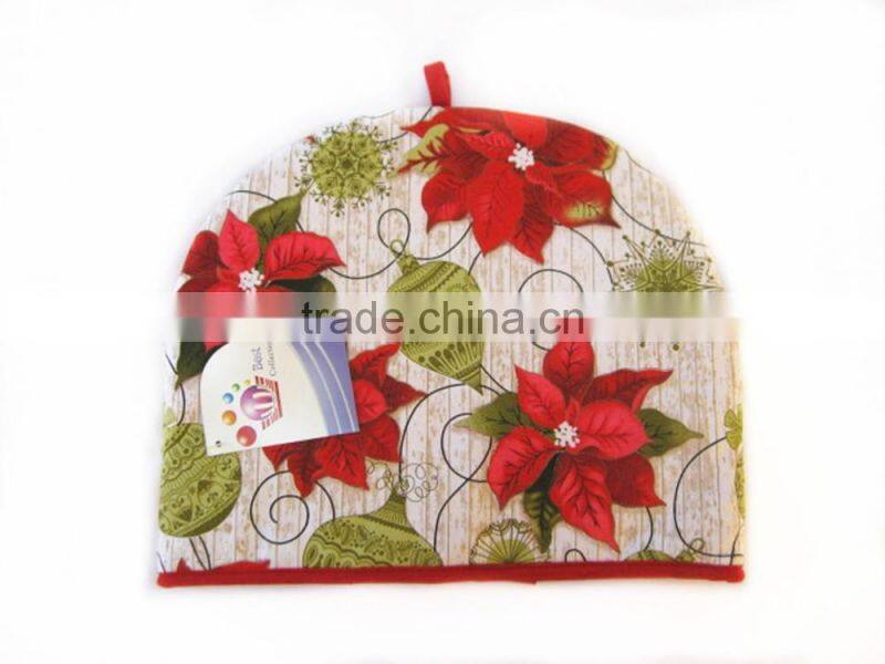 Christmas Flower Pattern Tea Cosy Heat Preservation Tea Pot Cover