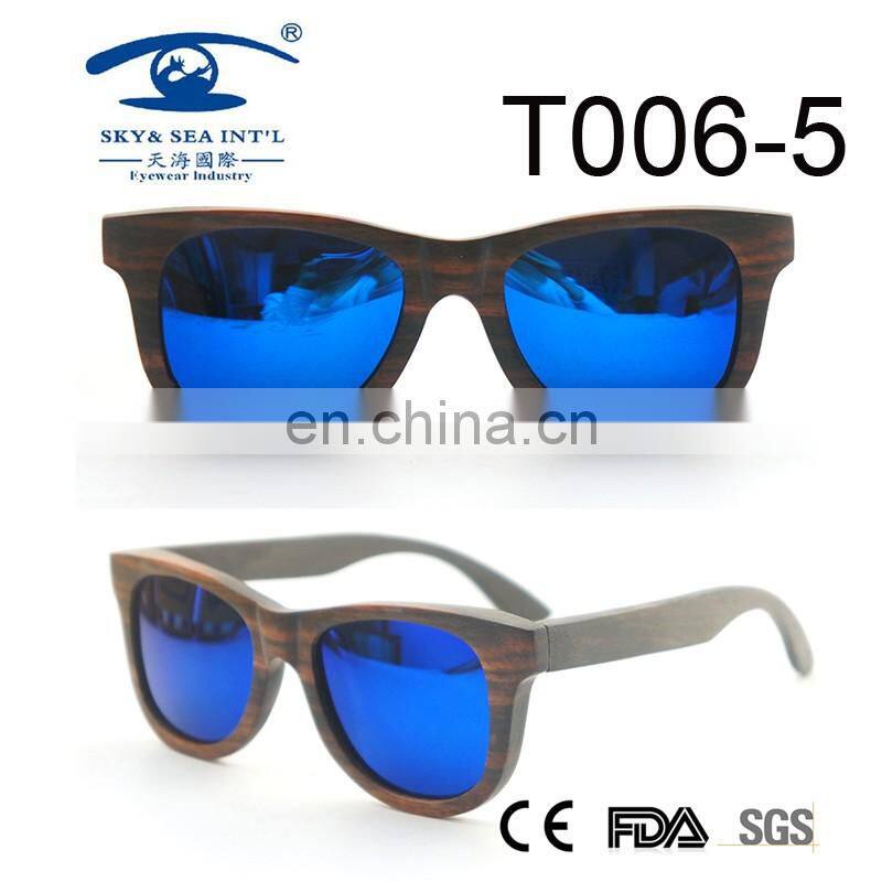 2017 ebony high quality wooden sunglasses for wholesale
