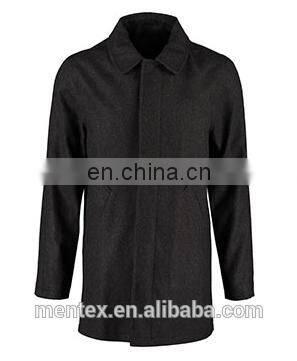 Man's Brown Wool Blend Charismatic Pea Coat 2015AW