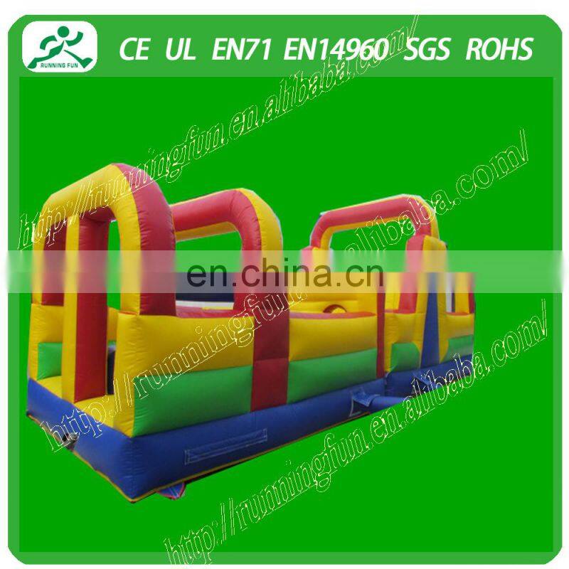 Colorful giant inflatable obstacle/inflatable obstacle course for children games(Running Fun)