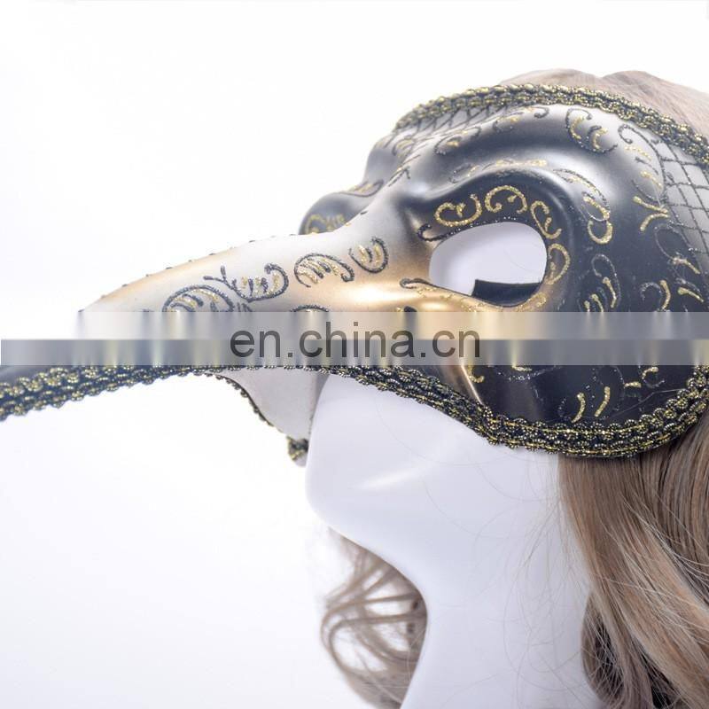 Halloween fancy Venice terrorist proboscis masquerade mask mask Performing props coloured drawing or pattern mask
