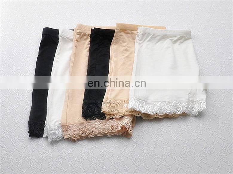 Bestdance wholesale Modal anti emptied safety pants lace safety pants boxer shorts bottoming for women OEM