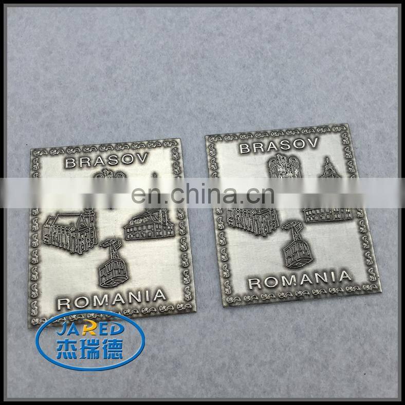 3M Adhesive Square Shape Metal Crafts Aluminum Wine Label