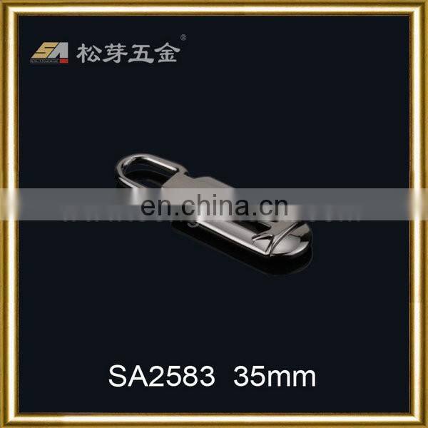 New fashion zinc alloy zip puller metal zipper slider